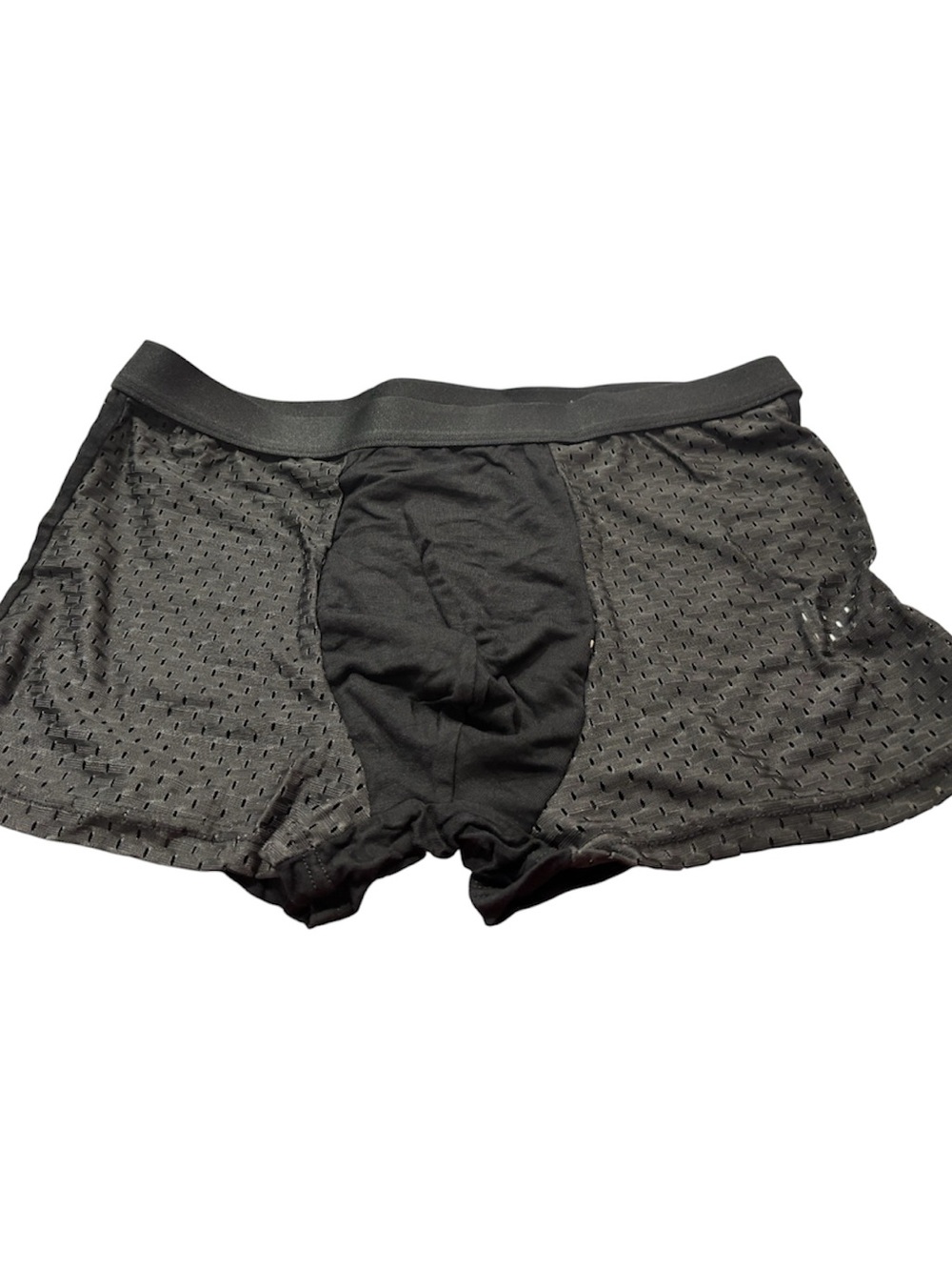 Men's Black Breathable Mesh Boxer Briefs 3 pairs)